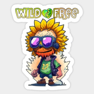 Wild & Free Like Sunflowers Sticker